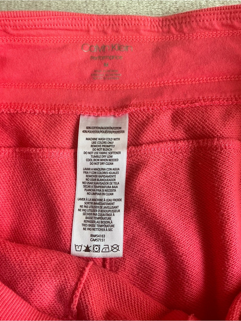 Calvin Klein Performance Shorts - Neon Pink - Size M - Picture 5 of 11